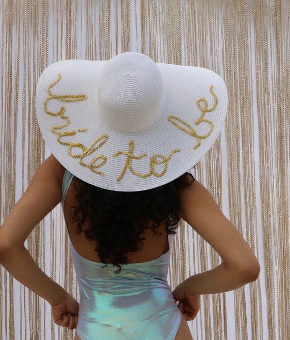 floppy wedding hat
