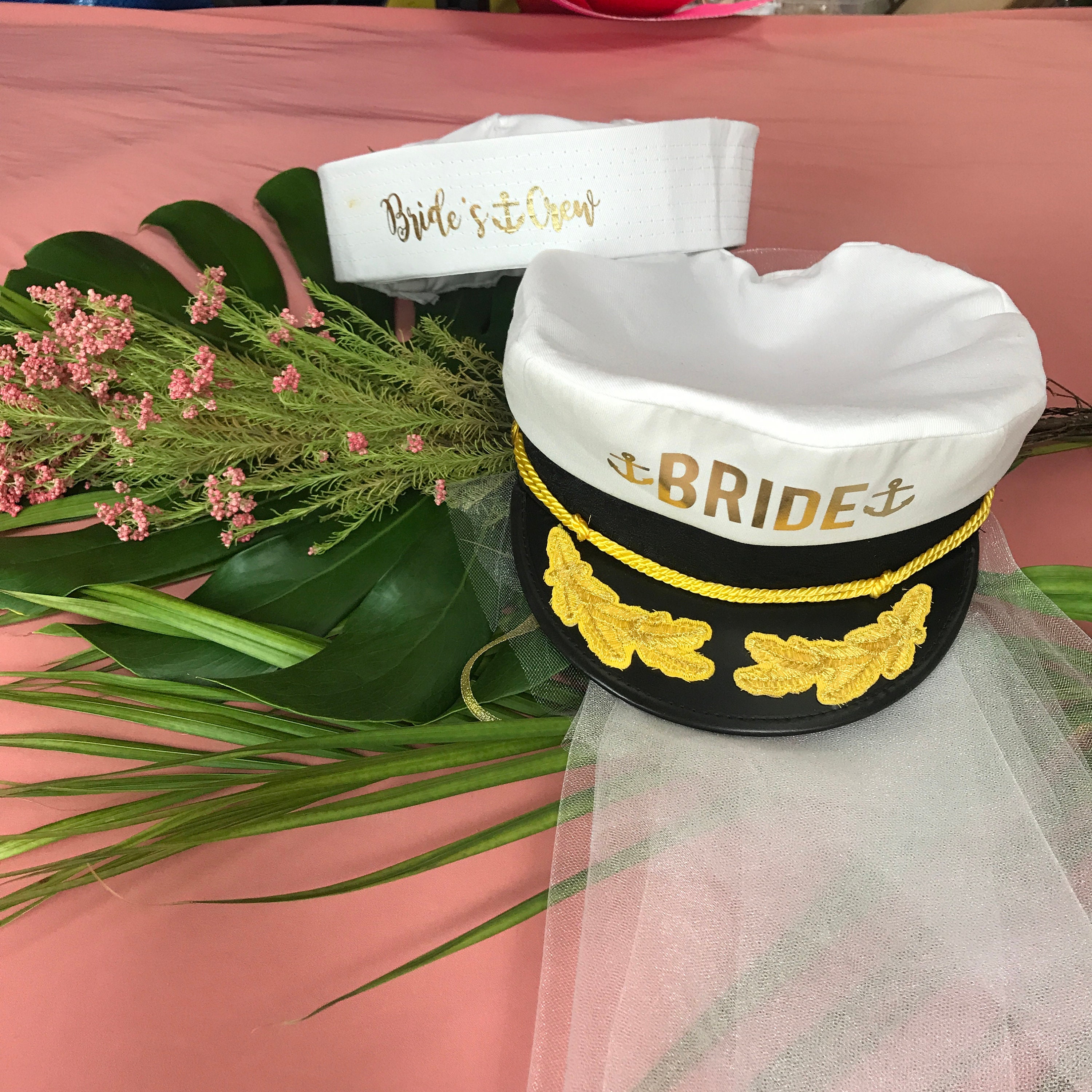 Bride sailor hat with veil Clearance