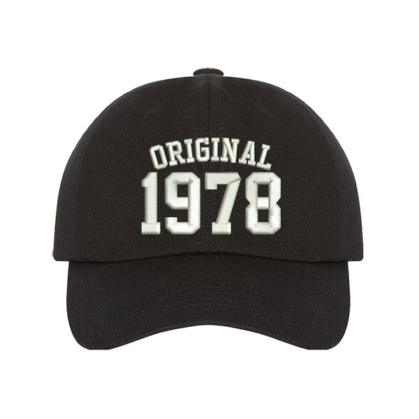 Original 1978 Dad Hats, 40th Birthday Baseball hat, Dad Cap, 1978 Cap, Unisex Hat