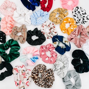 Scrunchie with Zippered Pocket - 30 Different Colors & Patterns!