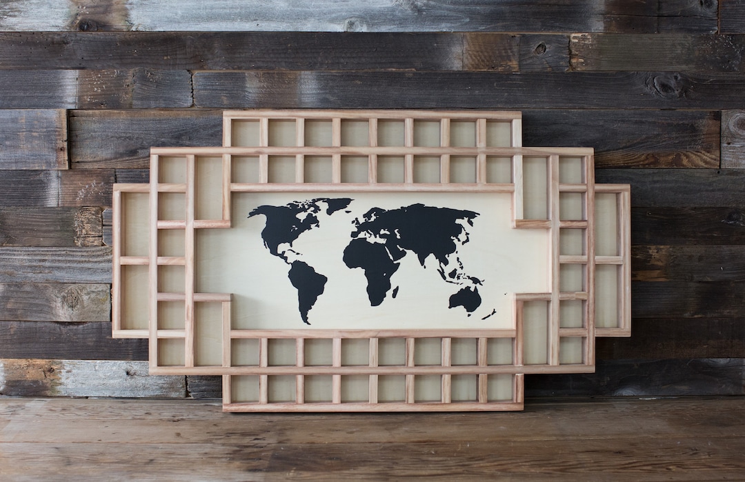Shot Glass Display Frame - Shot Glass Holder Display With 52 Slots ...