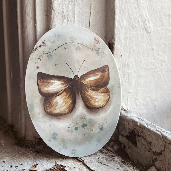 Butterfly sticker, vintage butterfly sticker