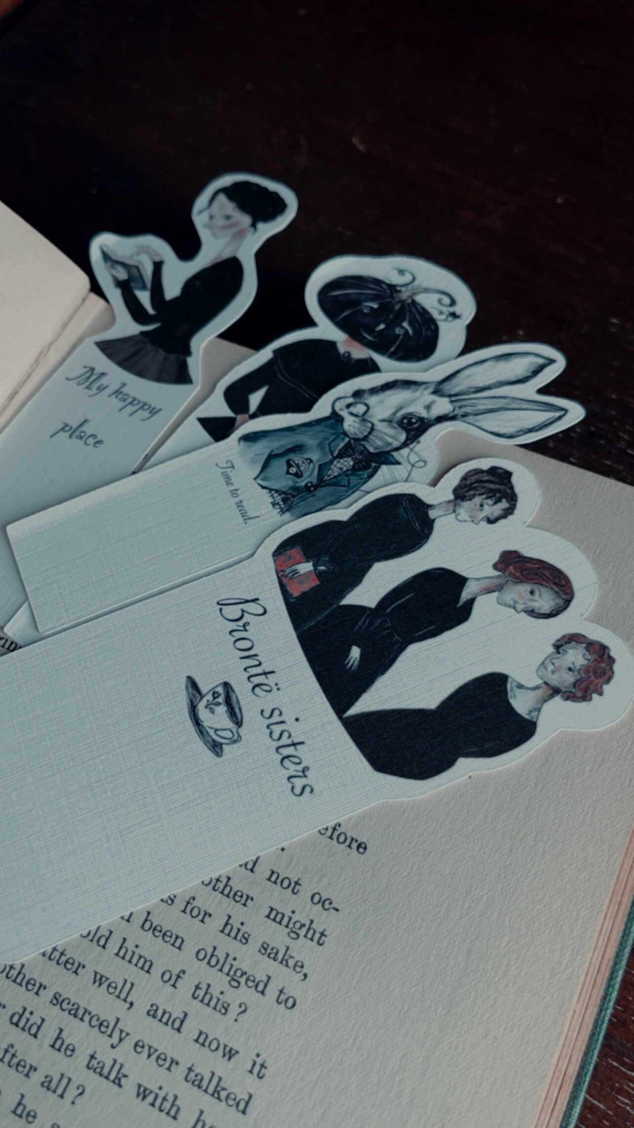 White Rabbit Bookmark, Alice in Wonderland Bookmark, Tiny Bookmark ...