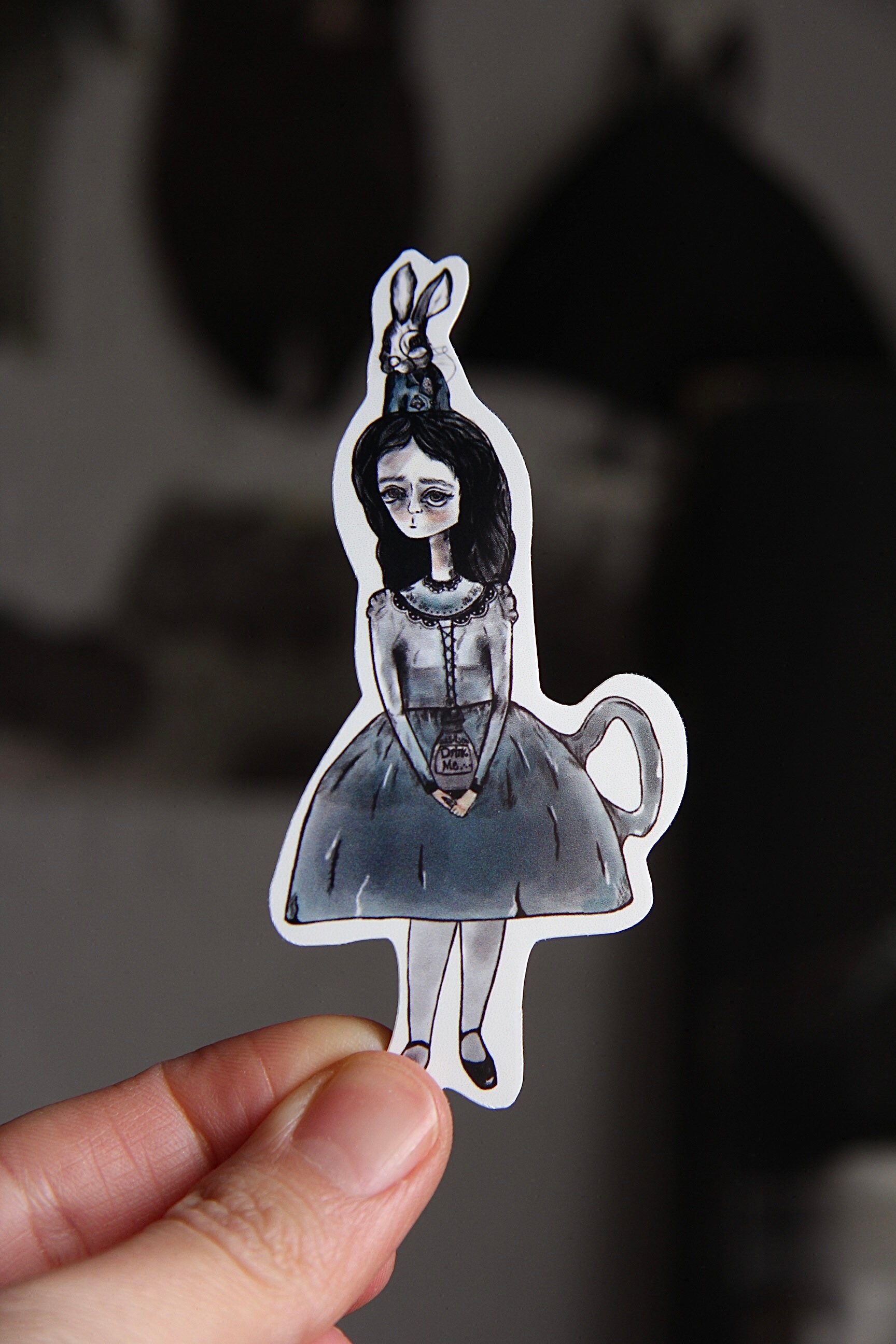 Alice in Wonderland, White Rabbit Sticker - Etsy