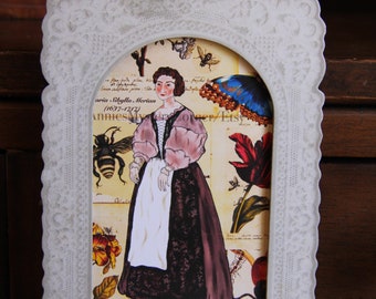 Maria Merian framed art print, insect and bug study art print, woman scientist art print, art for women, inspiring quotes for women