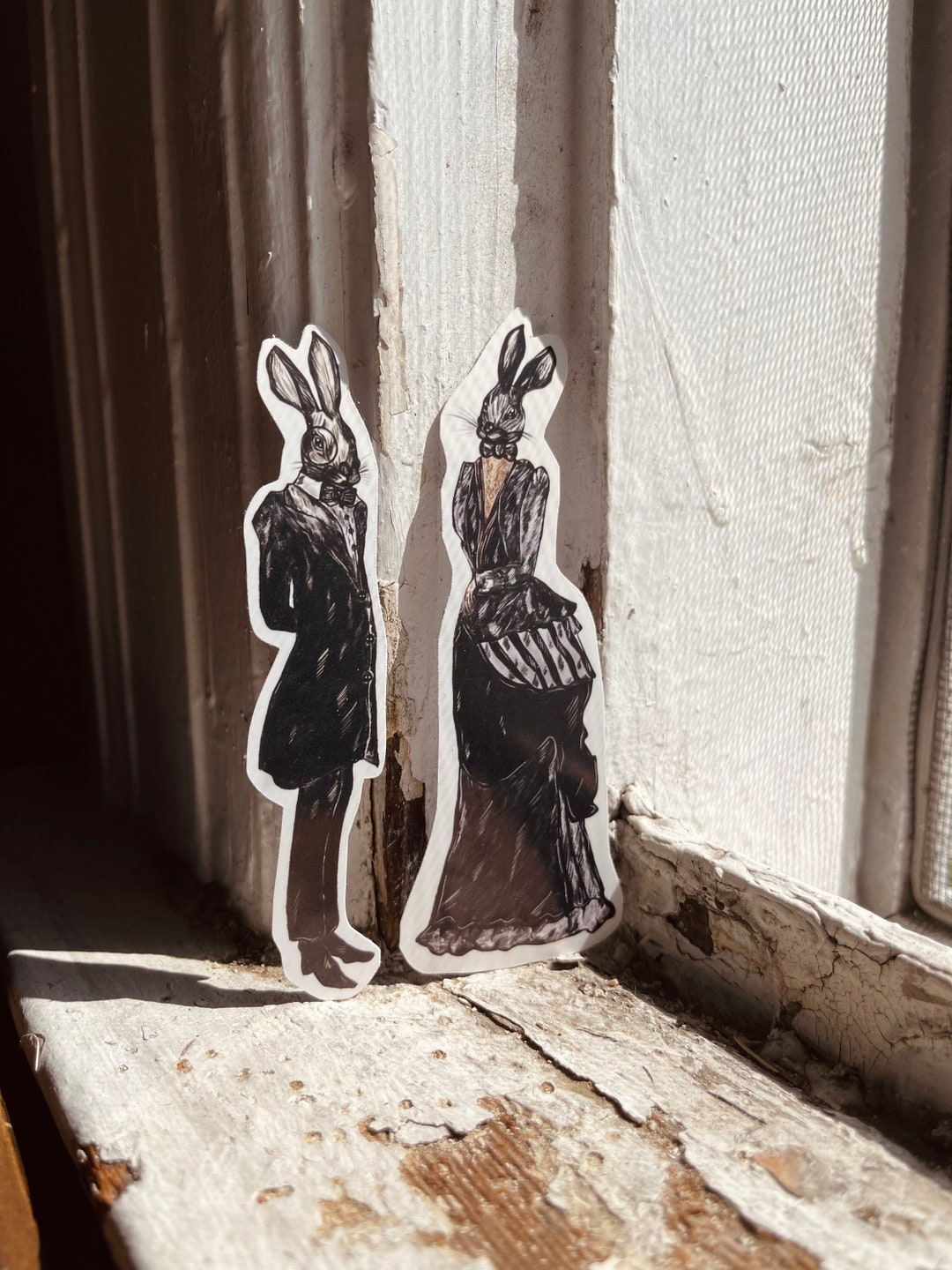 Mr. & Ms. Rabbit Sticker - Etsy