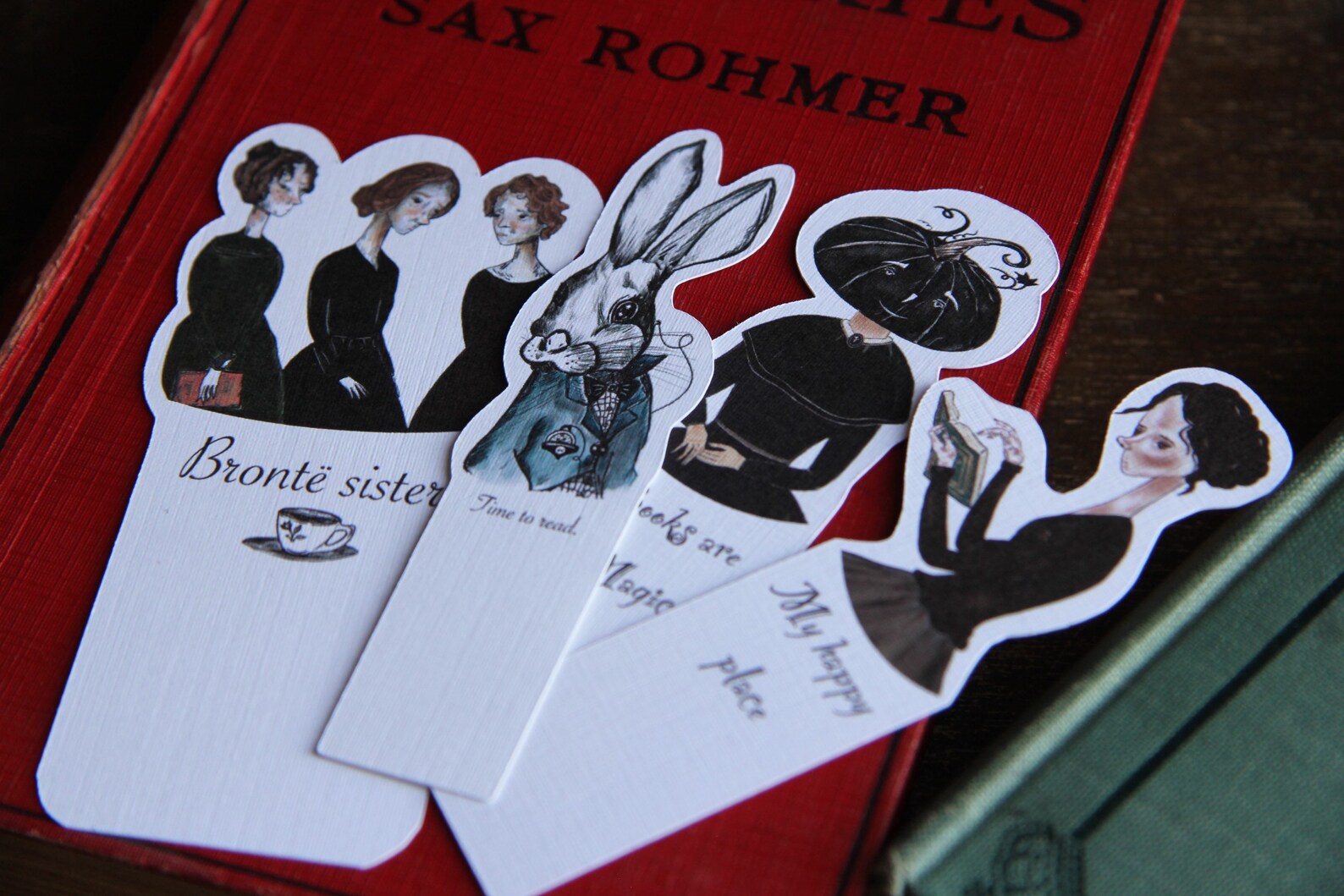 White Rabbit Bookmark, Alice in Wonderland Bookmark, Tiny Bookmark ...