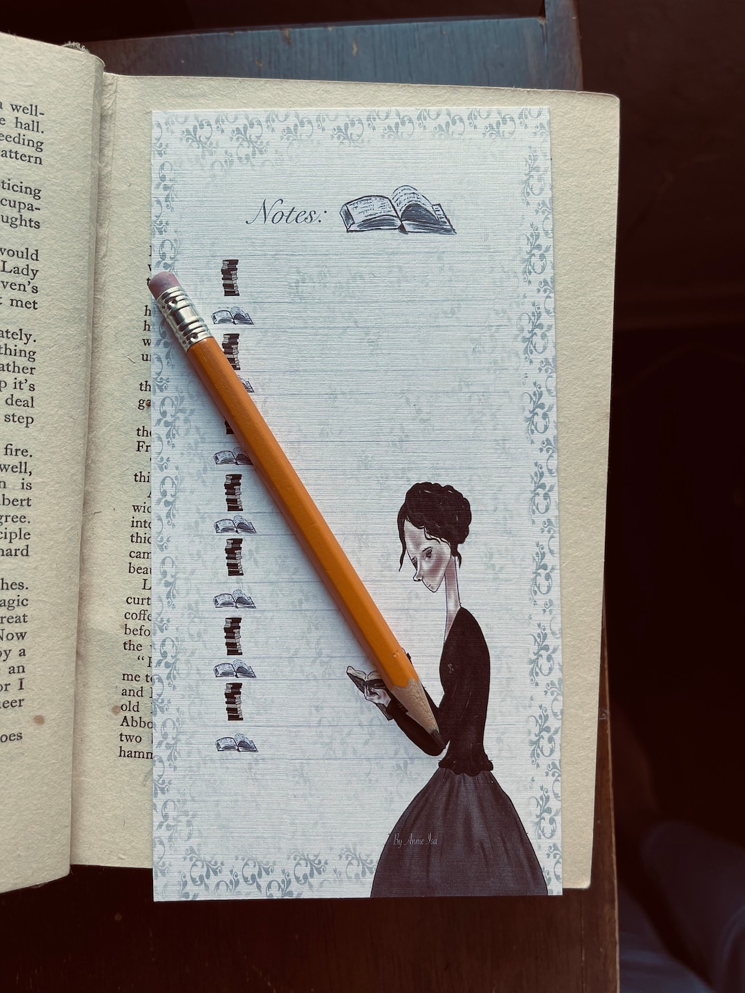 Note Card Bookmark Bookmark, Reader Note Card - Etsy