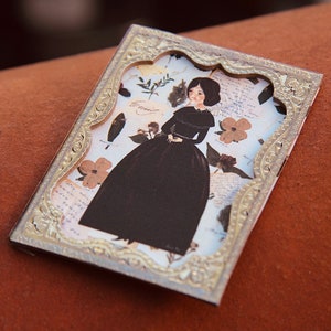 Emily Dickinson framed tiny art print