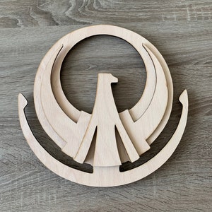 5 Parts Cosplay Saint Seiya Athena&#39;s Scepter - Wood Laser Cut