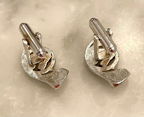 Horse And Horn Cufflinks Hunt Silver - image 2