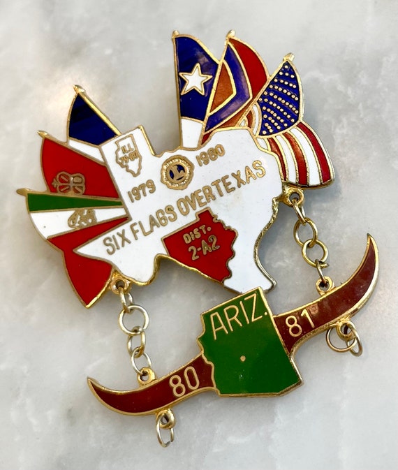 Pin's Lions Club - Texas - Mexico City 1972 - Laiton - Collection