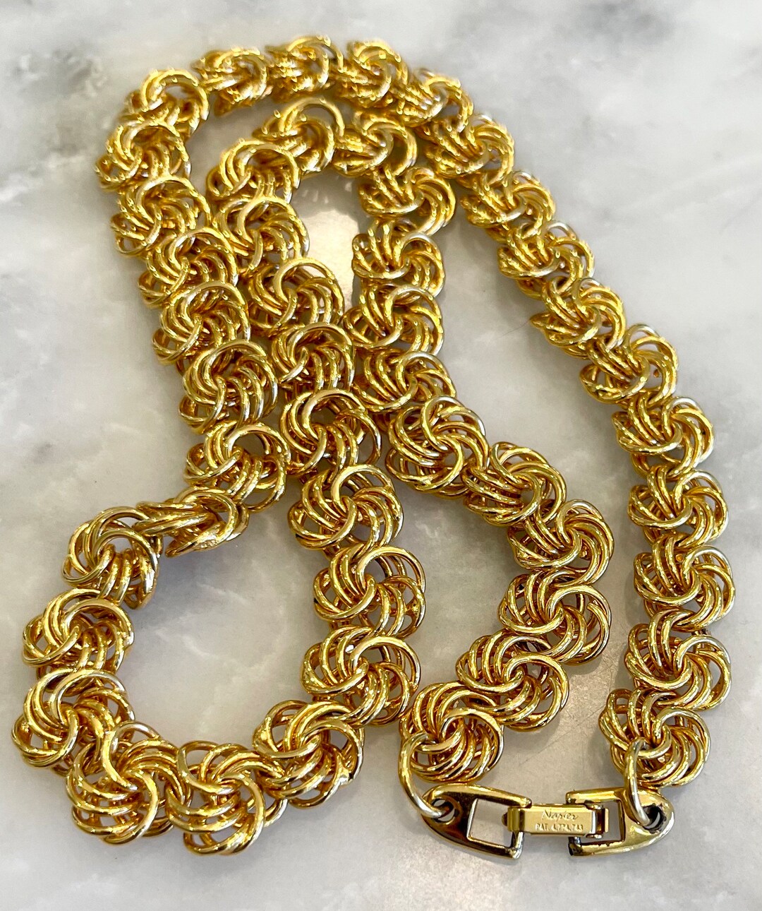 Napier Woven Chain Necklace Gold 21 Etsy