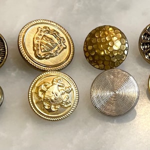 Metal Buttons Lot Mixed Styles