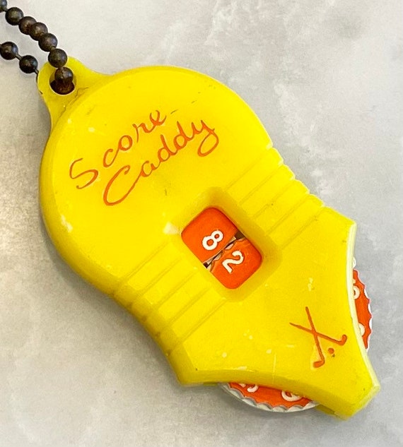 Gold Caddy Keychain Retro Working Dial - image 1