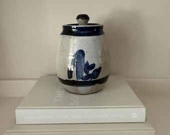Vintage MCM Studio Pottery Jar with Lid