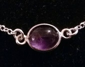 Sterling Silver Amethyst Bracelet: February Birthstone Jewelry