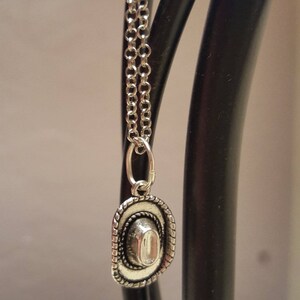 Cowboy Hat charm Necklace / Charm Necklace / Cowboy Charm / Cowboy Hat Charm / Cowgirl Hat Charm