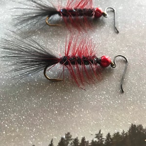 Egg-sucking Leech Fly Fishing Earrings