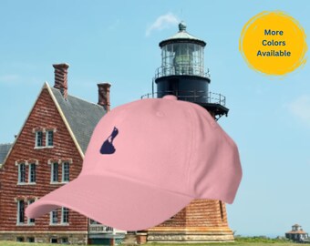 Block Island hat embroidered, baseball cap Rhode Island RI Dad hat Vacation Hat Beach Water Summer