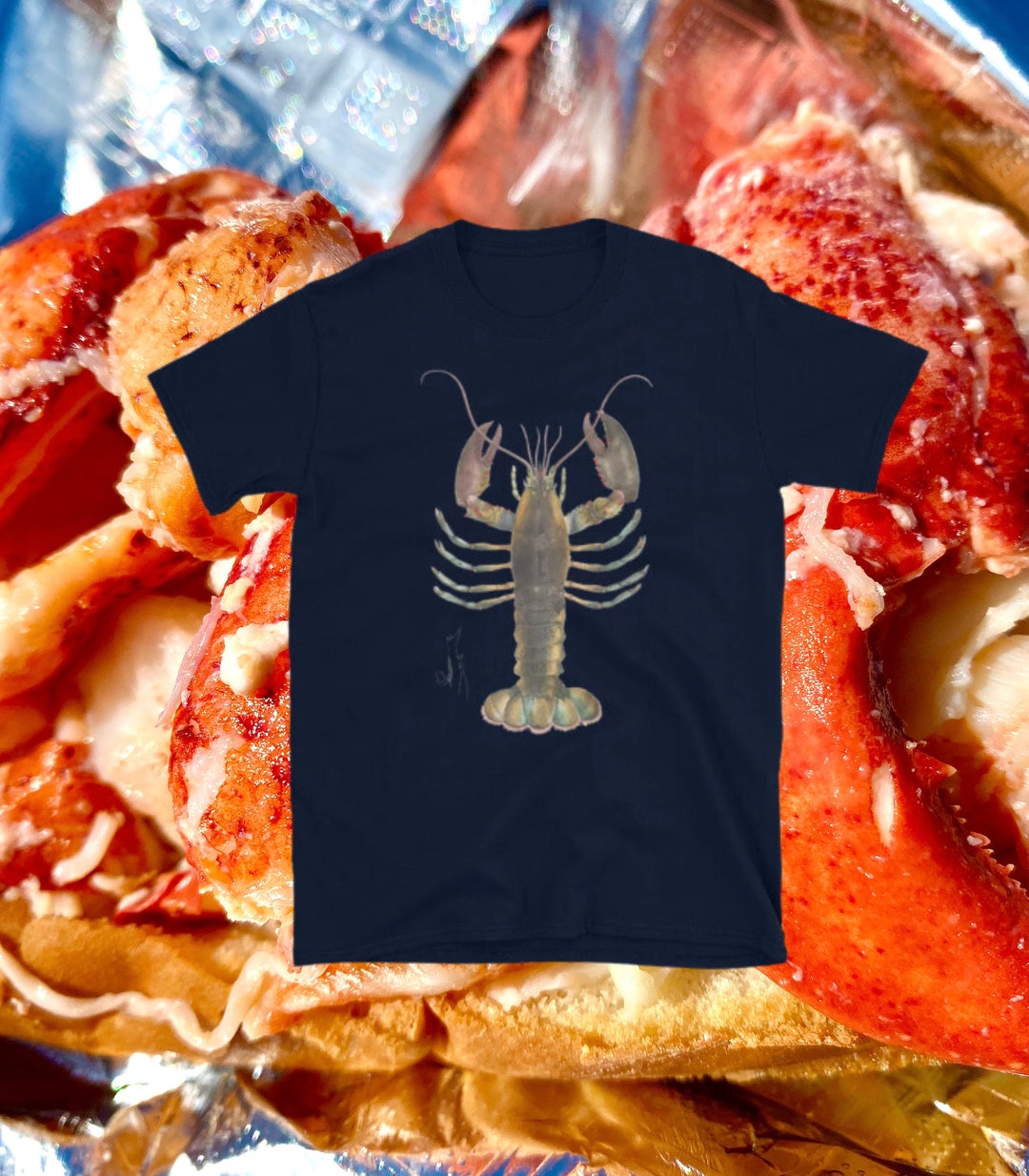Lobster Shirt Maine Lobster Tshirt Ocean Summer Shirt Beach Etsy