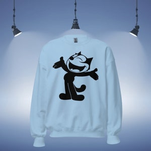 Felix the Cat sweatshirt, spotlight vintage cartoon t-shirt tee lowrider cartoons gift graphic retro streetwear unisex shirt image 3