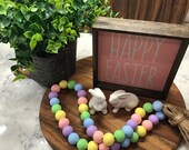 Mini Easter sign HAPPY EASTER SIGN Small Sign Tier Tray Tiered Tray Sign Easter Decor Framed Sign 6 quot x 6 quot Framed Sign