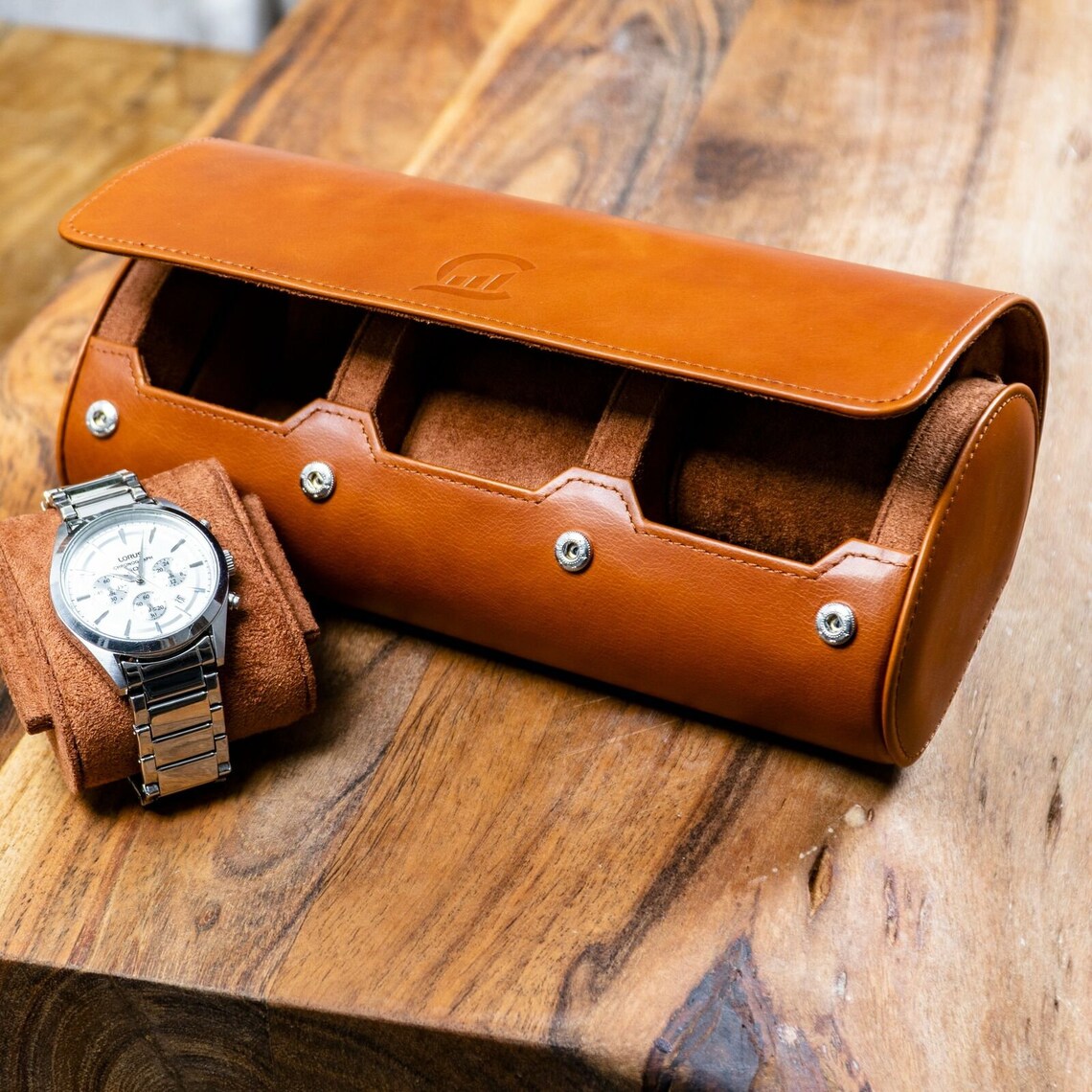 Bespoke AHW Travel & Storage Leather Watch Case for 3 Watches Etsy UK