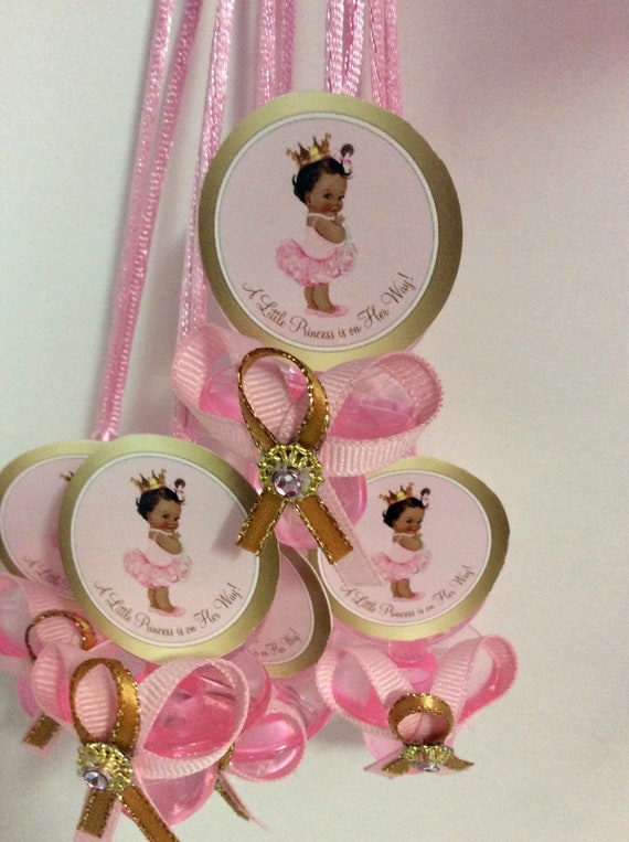 African American Princess Baby Shower Pacifier Aa Princess Etsy
