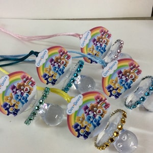 Care Bears 3#baby shower/Care Bears baby shower pacifiers/Care Bears baby shower necklace game /Care bears baby shower favors(10 pieces