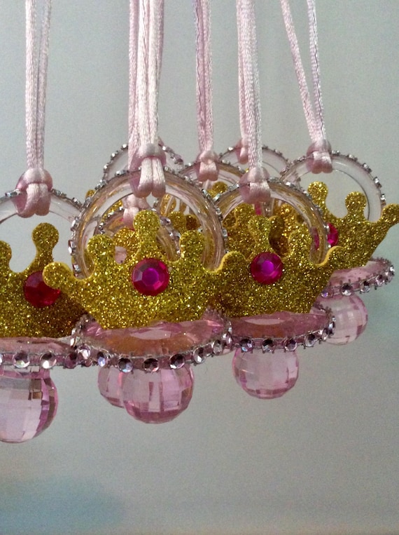Princess Crown Diamond Baby Shower Pacifier Princess Crown Diamond Baby Shower Pacifier Necklace Game