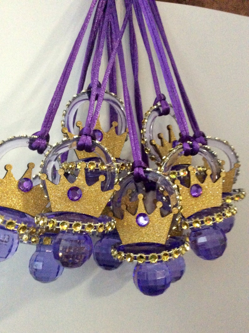 Purple Prince Baby Shower Pacifier Purple Prince Baby Shower Etsy