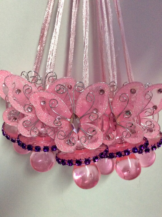 pink pacifier baby shower favors