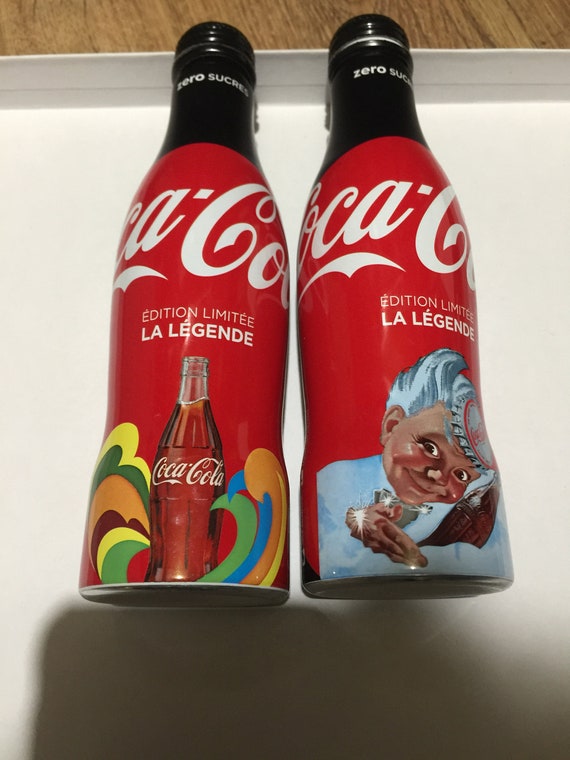 5 Coca-coca aluminium bottles France 2017