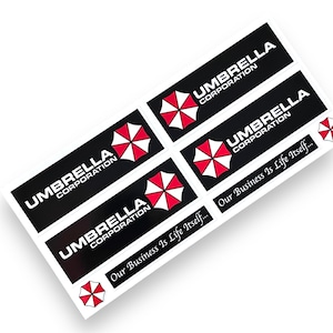 Stickers vinyle Resident Evil d&#39;Umbrella Corporation