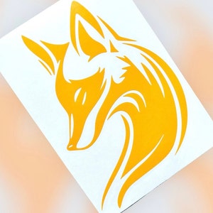 Fox sticker decal 120x168mm