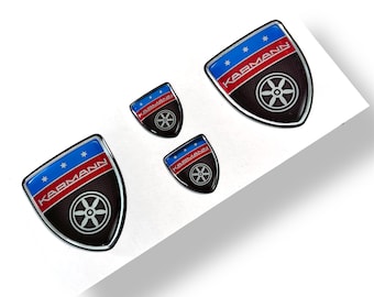 Emblemas adhesivos abovedados 3D del Karmann SRT de Crossfire