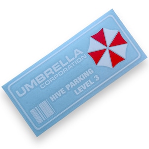 Umbrella Corporation Hive Parking vinyl stickers decal 200x83mm (7.9 inches long)