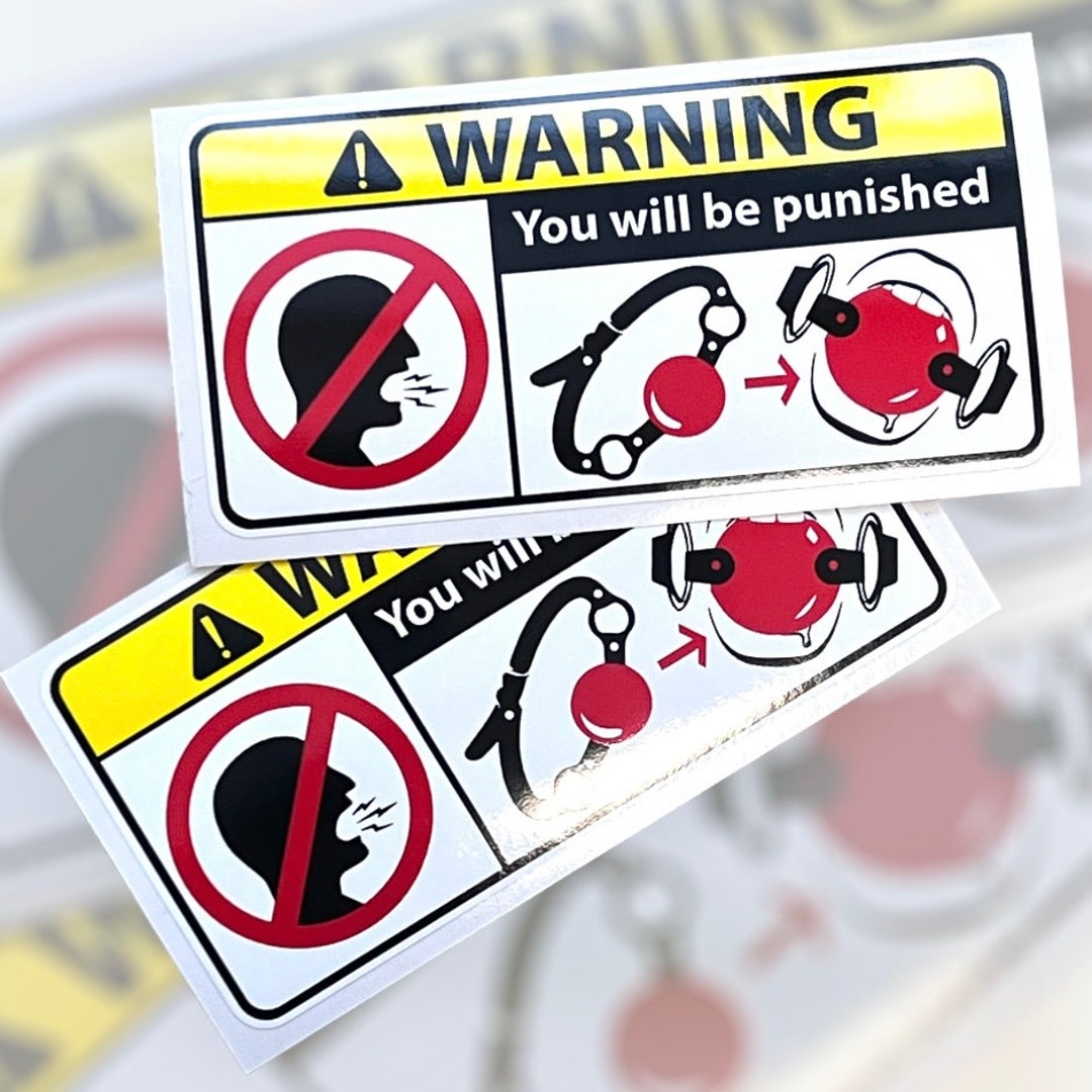 Fun Warning Don't Shout Stickers: JDM Car Gag Decal (2pcs) - Etsy