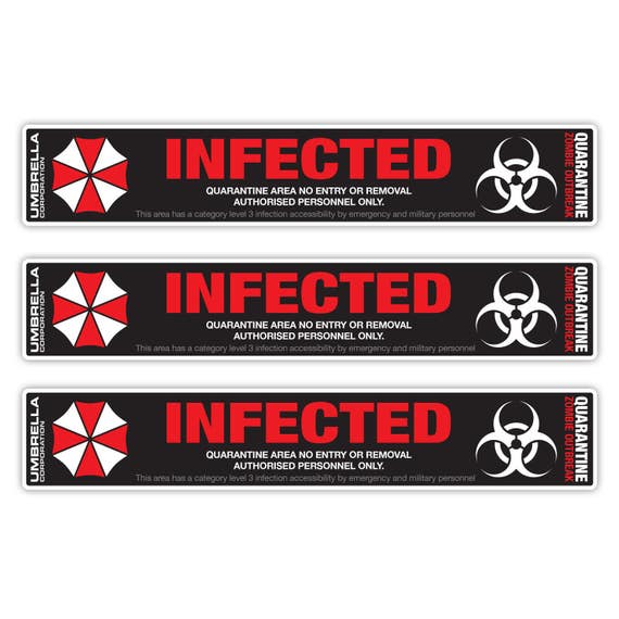 Stickers UMBRELLA CORPORATION  Autocollant Resident evil