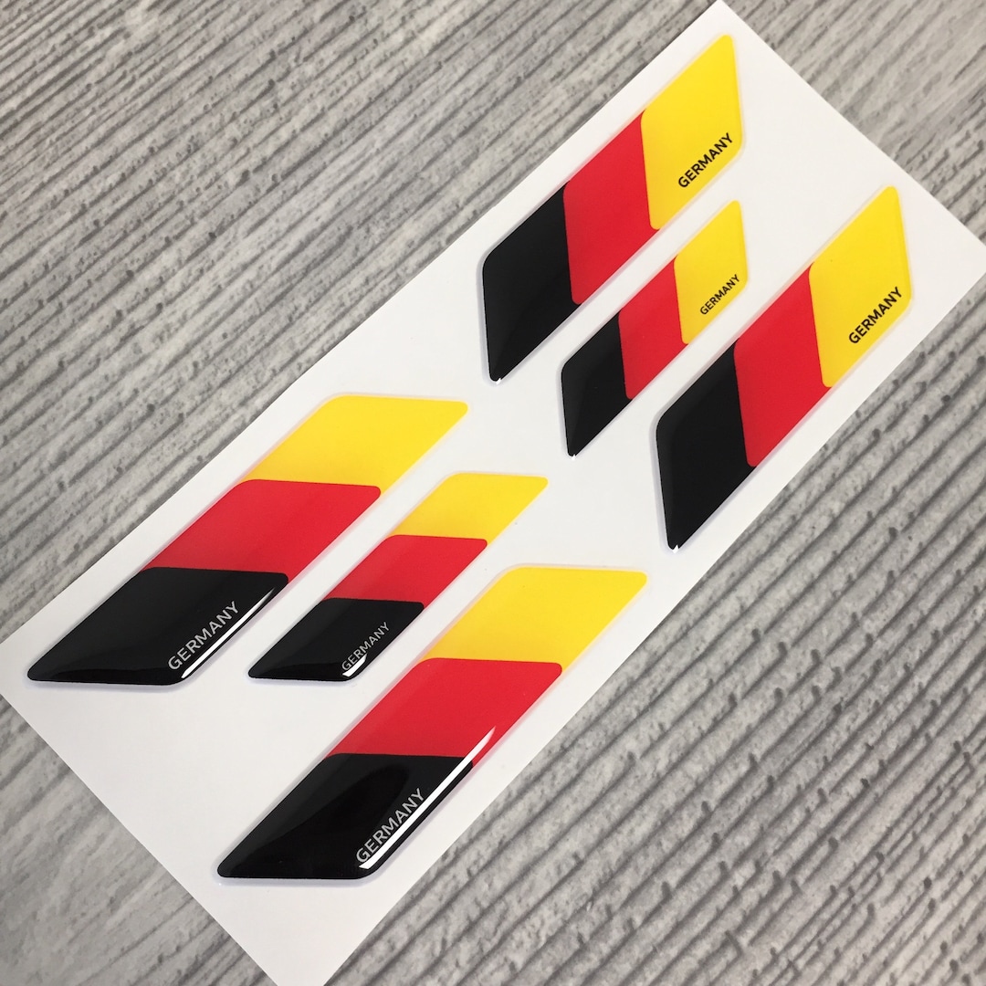 Germany Logo Sticker Germany Flag 3D Domed Emblems Stickers Decals - Etsy