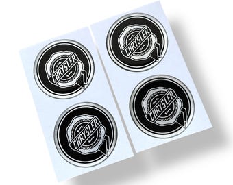 4 pegatinas para llantas con emblema abovedado SRT6 Chrysler Crossfire de 55 mm