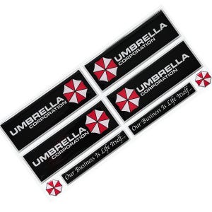 Ensemble d&#39;autocollants époxy 3D en forme de dôme Resident Evil d&#39;Umbrella Corporation