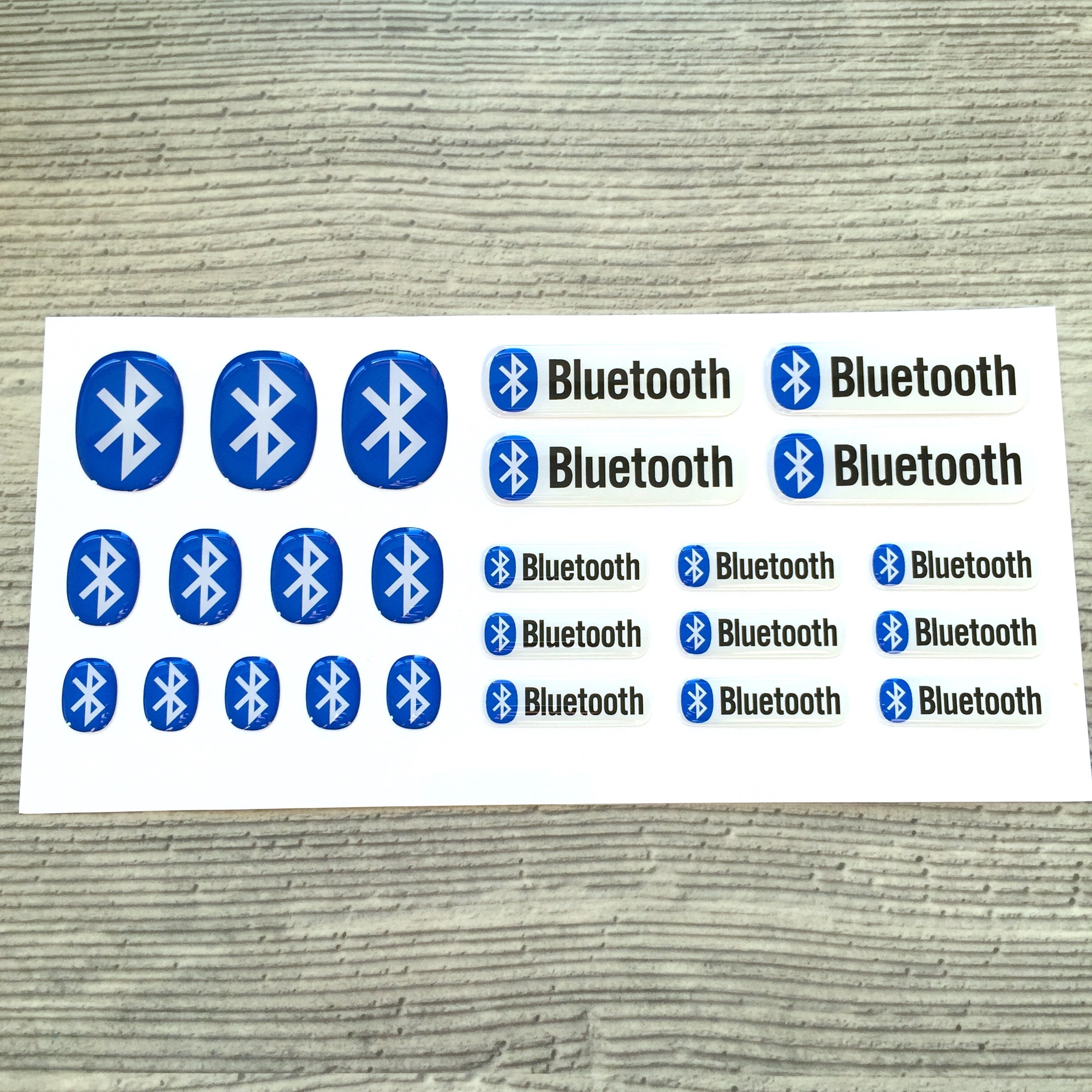 25pcs Bluetooth 3D Domed Stickers - Etsy