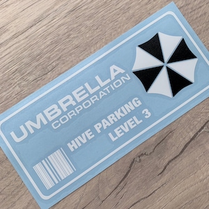 Umbrella Corporation Resident Evil vinyl stickers decal 200x83mm