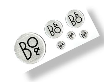 Juego de pegatinas redondas y autoadhesivas con forma de cúpula 3D de Bang & Olufsen