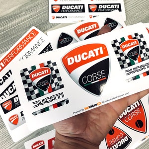 34 stuks Ducati Corse-vinylstickers