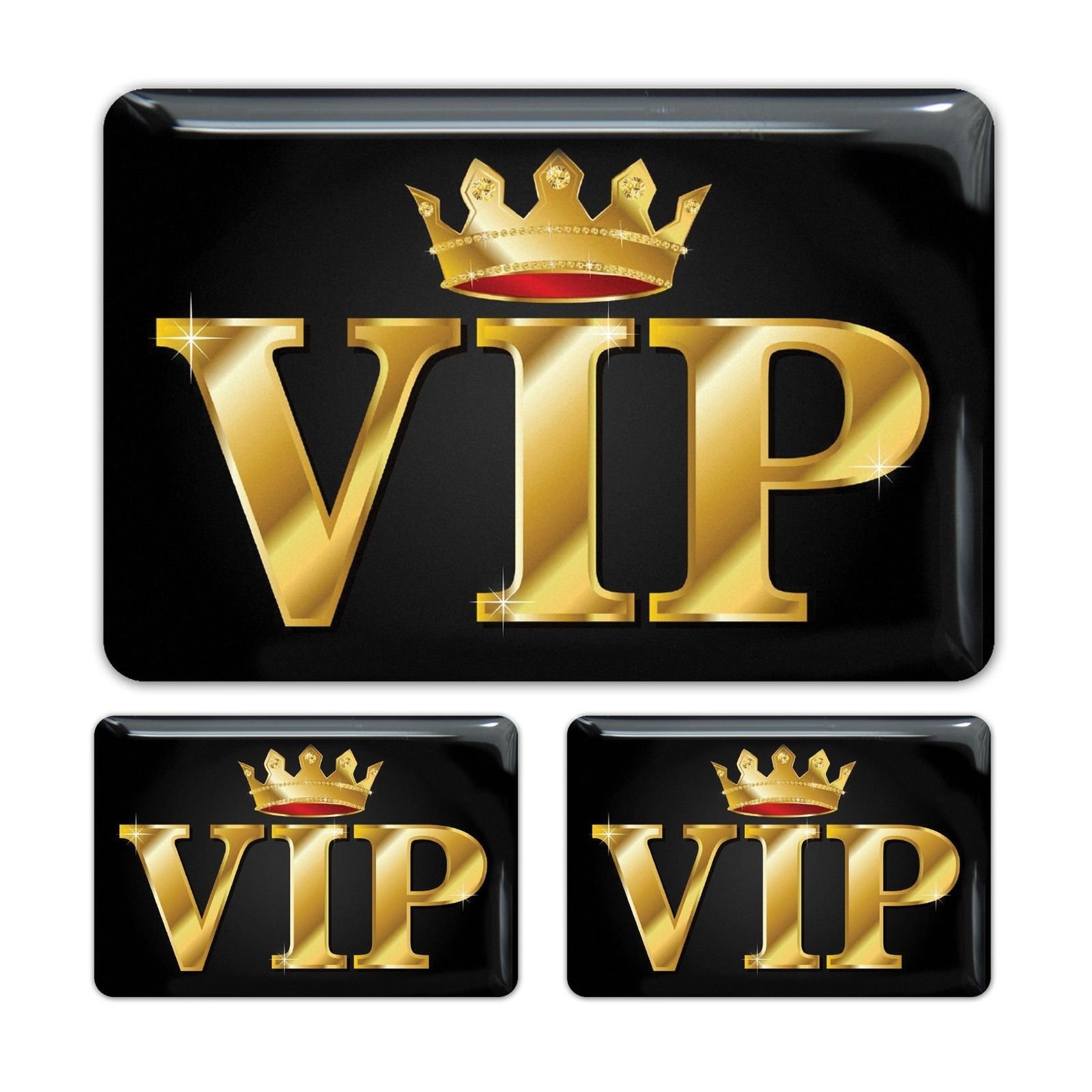 VIP Limited Edition chrome domed emblem decal stickers Etsy