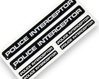 Police Interceptor 3d Domed epoxy Emblem Explorer SHO Fusion