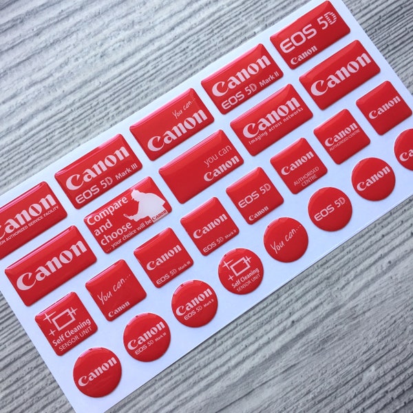 26pcs CANON 3D domed stickers